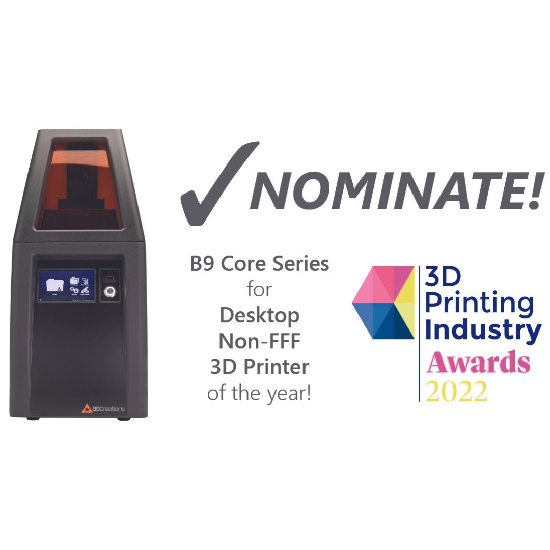 B9Creations's tweet photo. Don't forget to vote for the B9 Core Series for Desktop Non-FFF 3D Printer of the Year! Voting closes on October 31st, so make sure to get your vote in. We would greatly appreciate your help!
#AdditiveManufacturing #DigitalManufacturing #AdditiveTechnology #3DPrintingSolutions https://t.co/os21gwunzA