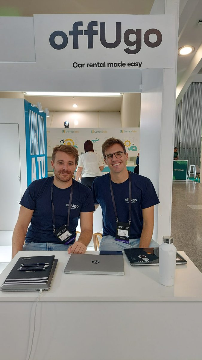 BStartup's tweet photo. #VDS2022 | Hoy en nuestro stand no perdáis la oportunidad de conocer a #OffUgo, participada @BStartup de @BancoSabadell, empresa de alquiler de coches en ubicaciones turísticas que ofrece una solución 100% digital. @Startup_VLC @VDS_event https://t.co/jlnipmkF8w