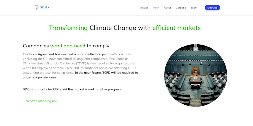 If you're interested in seeing how #sustainability and #web3 connect, check out SDG Exchange. 

SDG Exchange provides a carbon credits exchange platform that seeks to enable efficient, transparent and trusted global marketplaces for carbon offsets: sdgexchange.io