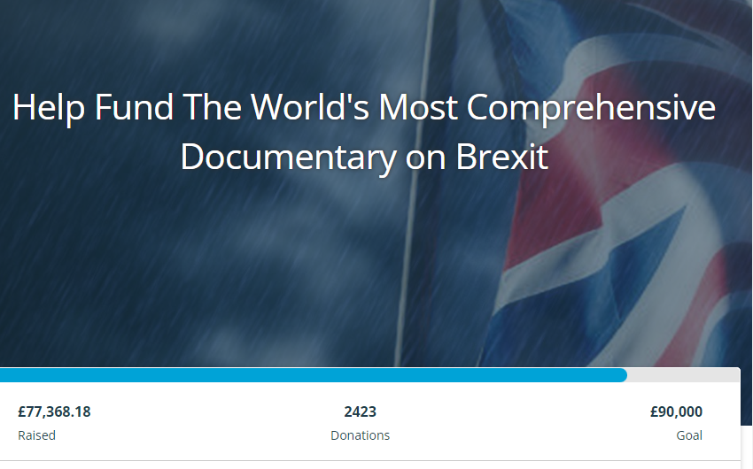 Amazing!! Getting so close to target for full 90-min documentary feature film! See 👉 donorbox.org/brexitdocument…