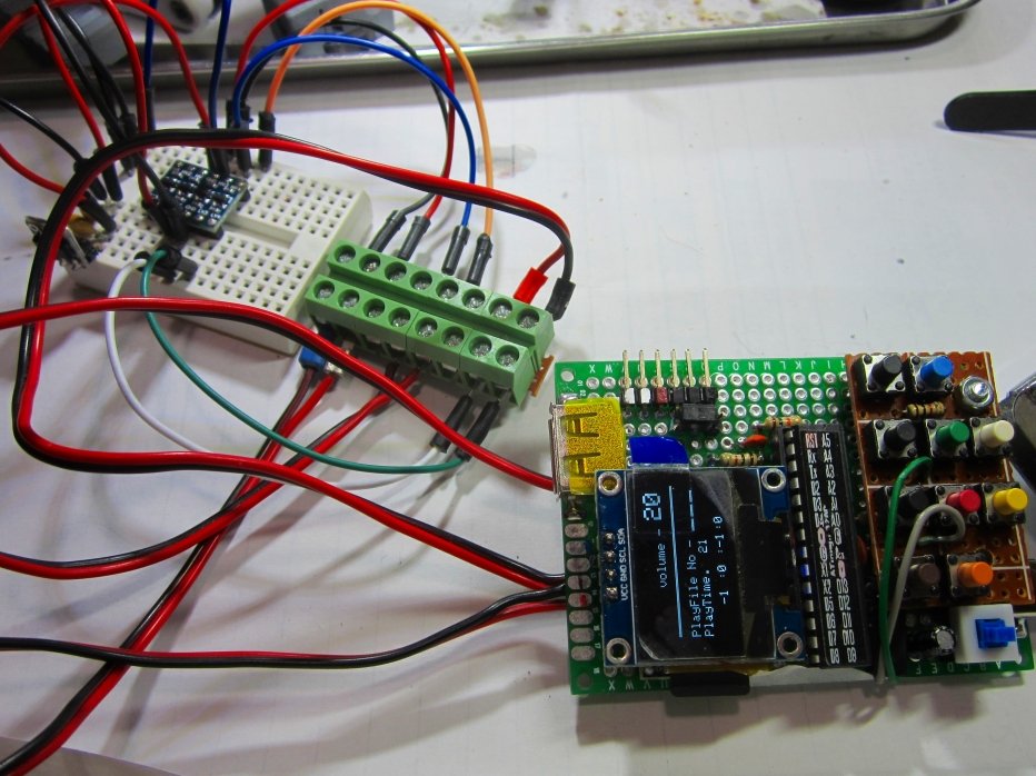 saiki0011's tweet image. #レベル変換モジュール を
#MP3Player 2台目本体へ
仮回路を組んで接続したのですが
仮回路自体の信頼性が
低いせいか動いたり動かなかったり
データーのリターンにも失敗してました
眠いし残念ながら今回は
組込みを見送りたいと思います😭

#DFPlayerMini #電子工作 #ATmega328p #Arduin