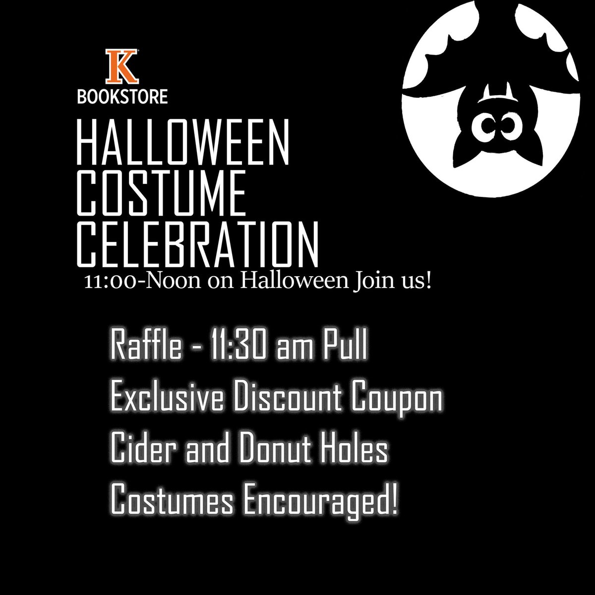 Kalamazoo College Bookstore on Twitter "Join us on Halloween for a
