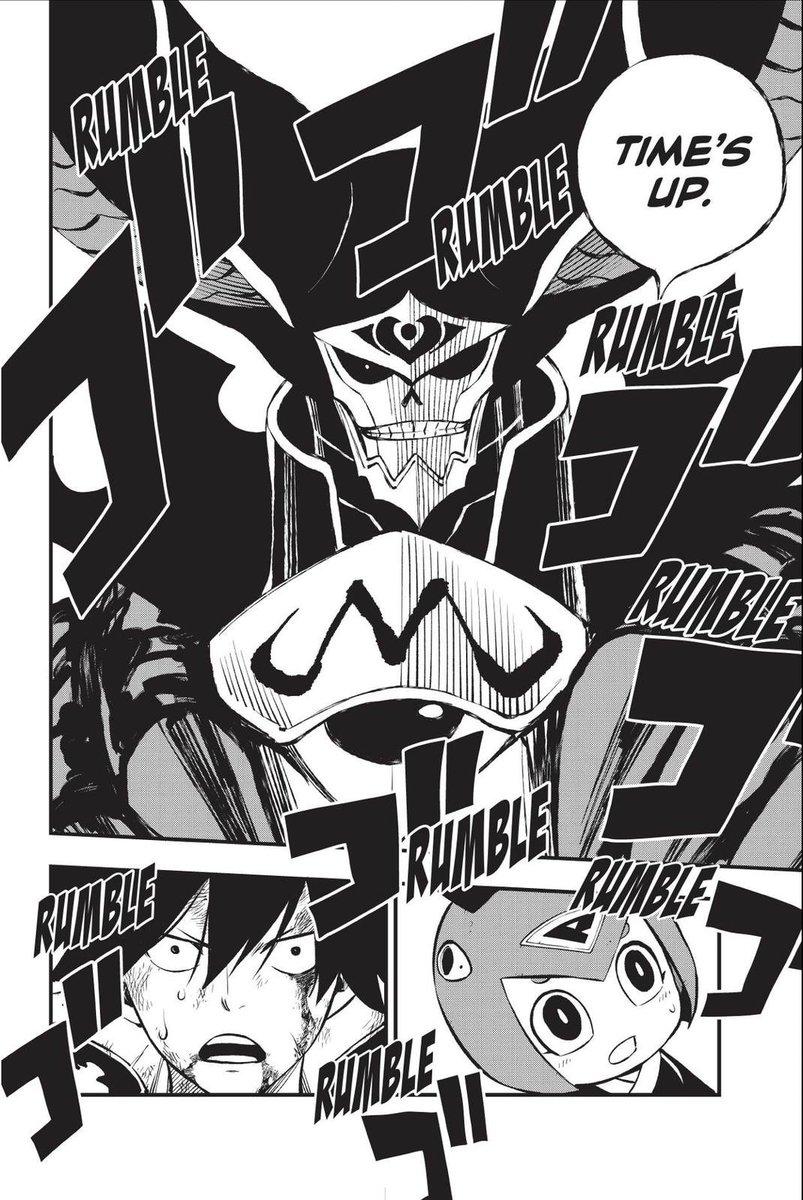 JonUzumaki9's tweet photo. Why is that looking like a majin symbol 😂 #EDENSZERO213 https://t.co/QfI1LKsJVg