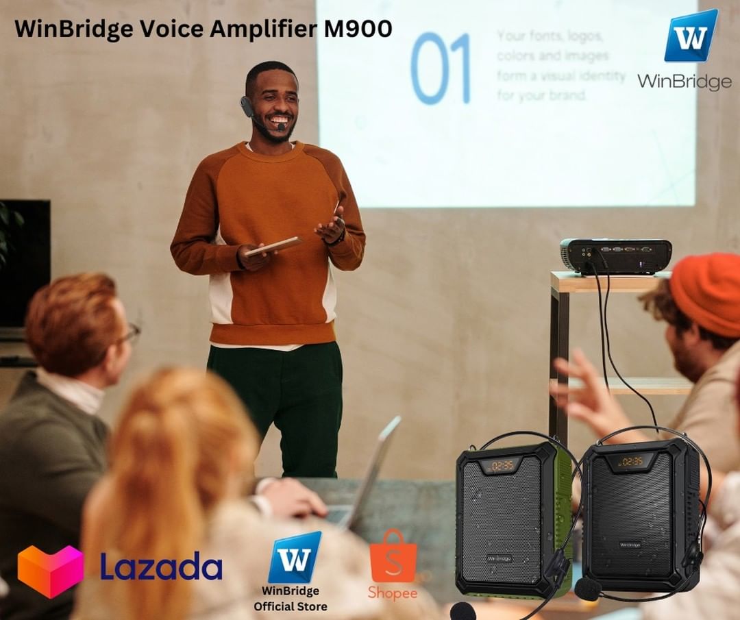 win_bridge's tweet photo. WinBridge Voice Amplifier M900 is equipped with a wired microphone headset, perfect for conferences, classes, outdoor parties, etc. It provides a crystal clear and loud sound. Enjoy your favorite music anywhere, anytime you like.

Your Voice, We Care https://t.co/DSn1tL5Tx2