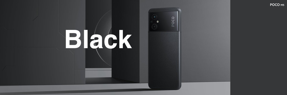 POCOKenya's tweet photo. #POCOM5 comes in a magnificent blalck colour with gives the phone a classy and cool look.
#ThePerformancePlayer https://t.co/1syjd4uTFC