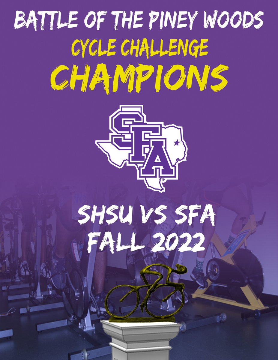 Guess what, Jacks! We won the Battle of the Piney Woods Cycle Challenge! Big thanks to everyone who participated and logged their cycling miles! Axe'em!