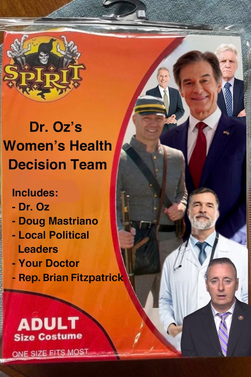 FridaysWithFitz's tweet photo. What @DrOz and @RepBrianFitz made clear in their debates yesterday was this:
If they are elected and the GOP controls Congress again, women in #PA, #PA01 and America will lose their rights and have healthcare decisions made by "local political leaders", such as @dougmastriano. https://t.co/1auSt6i1c2