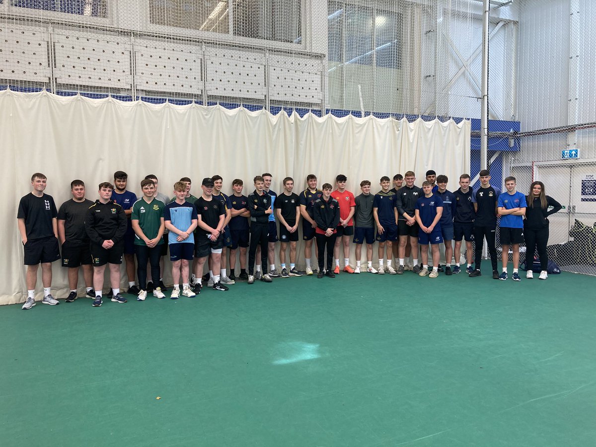 WelshCollegeSpo's tweet photo. Great first net session today for @WelshCollegeSpo Cricket over 30 players from 7 colleges taking part. Amazing facilities @GlamCricket good to link up with coaches @SteveFishMadds @AHarrison1985 big thanks to Alan Jones for his involvement also.@CricketWales @LeshiaHawkEye https://t.co/HMDp4i4mIF