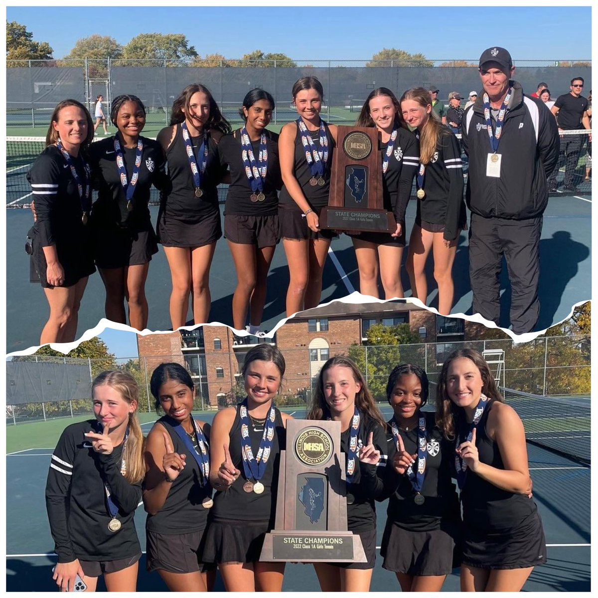 Have you heard? The Fenwick Girls Tennis Team won state! Congratulations are extended to our fantastic Girls Tennis team on their state championship! The first tennis state title in school history! Way to go, Friars! <a href="/fenwicktennis/">Fenwick Tennis</a>