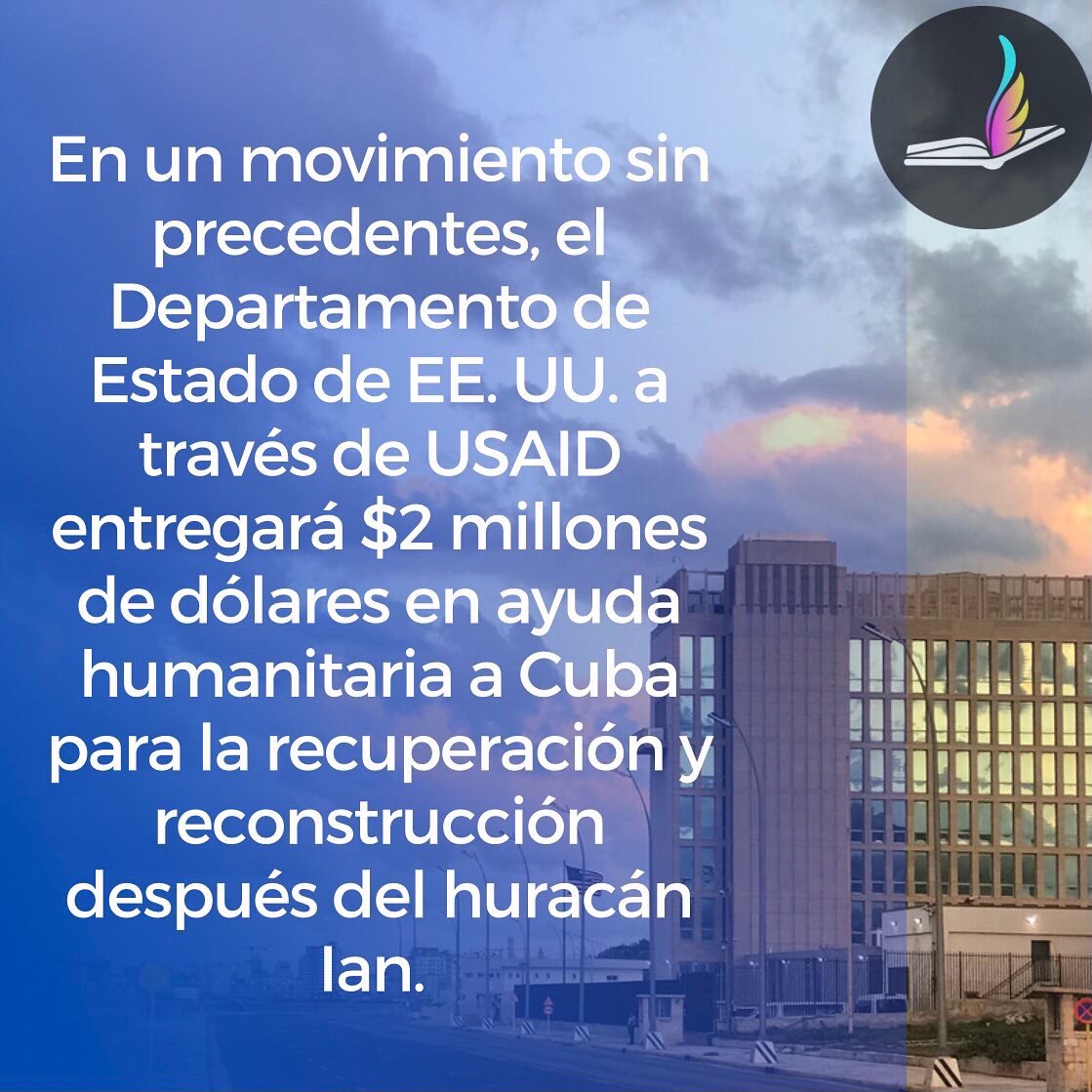 sondosalas's tweet photo. (1/5)
@USAID @USEmbCuba #sondosalas #letsCuba #eduengagement #habana #havana #cuba #departamentodeestado #statedepartment #hurricaneian #usaid #eeuu #unitedstates #washington #cruzroja #internationalredcross #americanredcross #redcross #gobiernocubano #uscuba #usembassyhavana https://t.co/Znns82AmbB