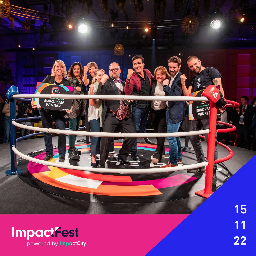 Would you like to see the most unconventional technologies by founders from all corners of the world, pitching their solutions in a boxing ring? 🥊 Join #ImpactFest &amp; watch the global final of @getintheringglobal! Check out the full program: impactfest.nl/program-2022/ #GlobalMeetup