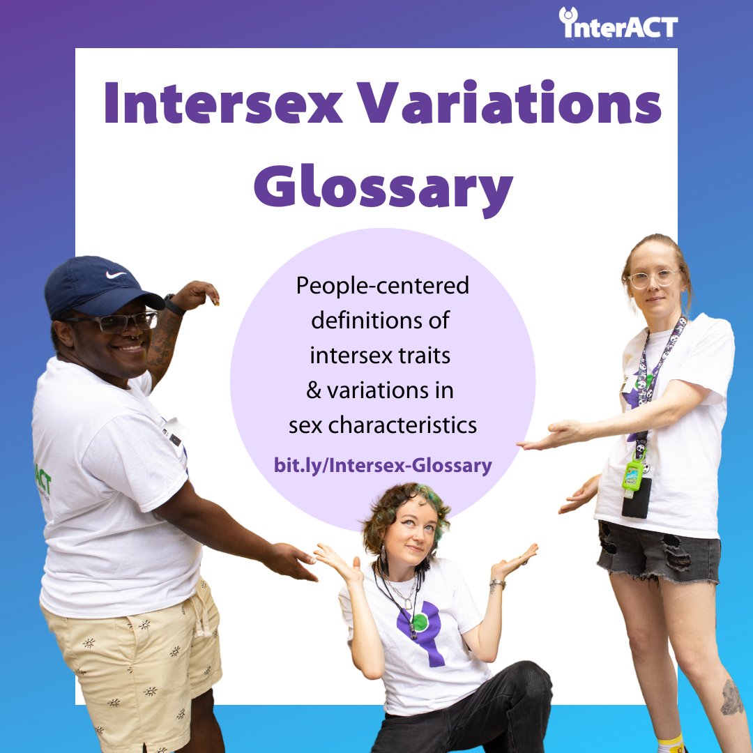 interACT_adv's tweet image. We’re SO excited to introduce a free resource defining #intersex variations—without stigmatizing language &amp;amp; unnecessary gendering. Share it with schools, LGBTQIA &amp;amp; health centers, libraries, anywhere! Happy #IntersexAwarenessDay from interACT —&amp;gt; bit.ly/Intersex-Gloss… #IAD2022