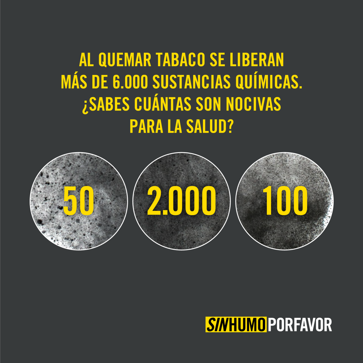 _FuturoSinHumo_'s tweet photo. Debido a la quema del tabaco, se liberan alrededor de 6.000 químicos en su proceso de combustión. https://t.co/qHTocvxduH