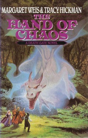 Fantasy4theAges's tweet photo. I’m back into The Death Gate Cycle today, Book 5: The Hand of Chaos. It’s like the first four books were just prelude. Here we go with the REAL story! #DeathGateCycle #fantasy https://t.co/1KrC7RlUPL