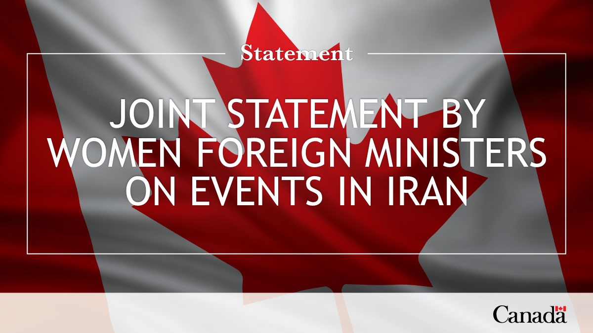 Joint statement by women foreign ministers on events in Iran Read the statement: ow.ly/UBXn50Lloy6