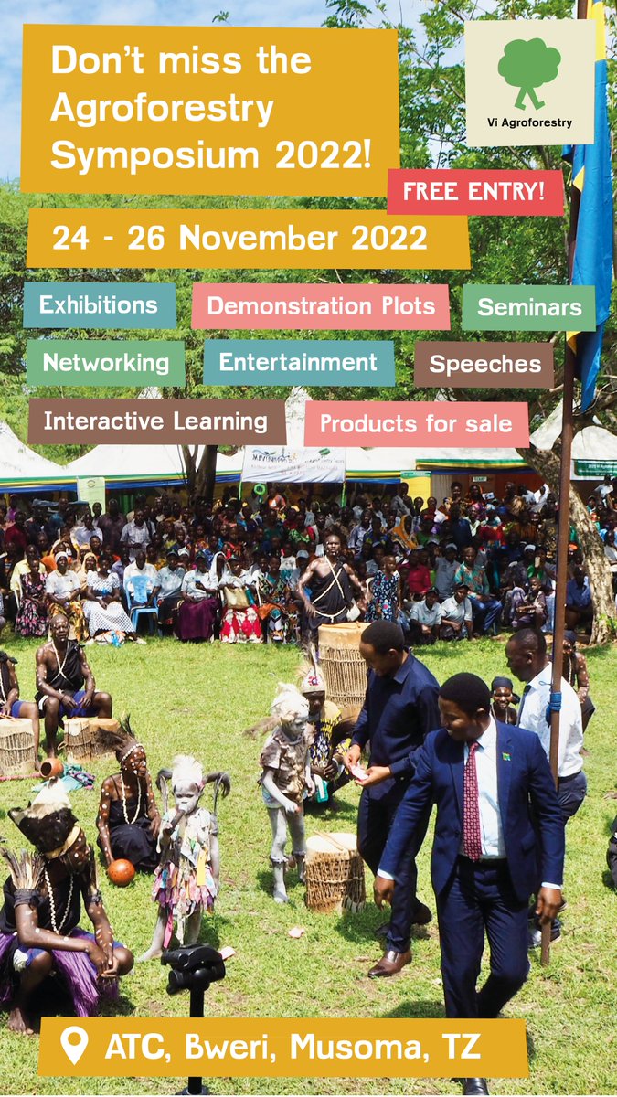 ViAgroforestry's tweet photo. Vi Agroforestry Tanzania to host its annual agroforestry symposium in Musoma, Tanzania from 24th-26th November 2022. You can read more about the symposium here: https://t.co/INRpzWE6Vk  #agroforestry #foodsystems #KilimoMseto #Farmers https://t.co/JQBFhdOczR