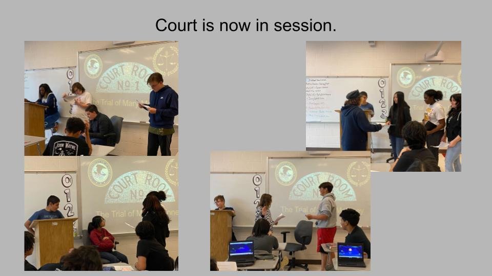 NCMS_STEM's tweet photo. Students in Mrs. Hiatt's ELA class held a Mock Trial for Mary Maloney, the lead character in Roald Dahl’s “Lamb to the Slaughter". https://t.co/JDRMvvIjY9