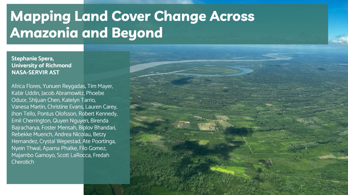 One of the #Pecora22 talks we were very pleased to have was from Prof. @Steph_Spera re: the ongoing + significant @SERVIRglobal #LandCover inter-comparison activity involving all of SERVIR's hubs. Here are some highlights... Stay tuned! 😉 #EOchat