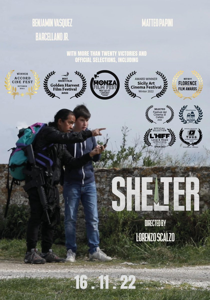 ScrapBotProd's tweet photo. Finally we can announce it! Our award winning #shortfilm “Shelter” will be released for free on our #youtube channel on November 16!
So stay tuned and be prepared!
Trailer will be released soon! 😎
#cinema #releasedate #officialposter #filmposter #FilmTwitter https://t.co/j2nes4Kktn