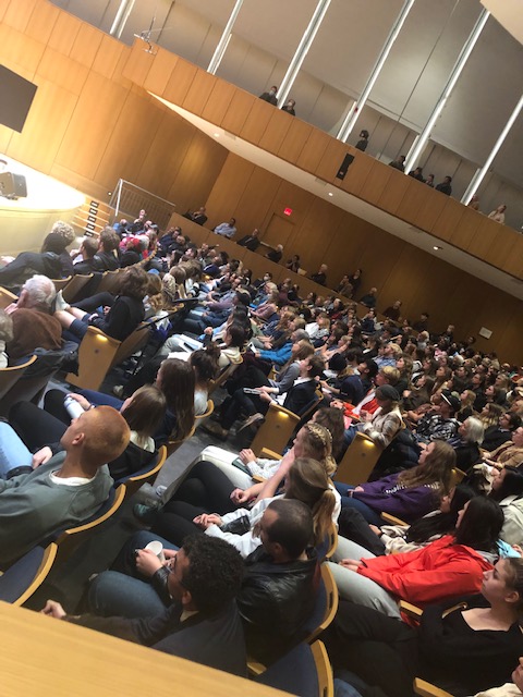 Packed house &amp; standing ovation last night for a powerful conversation with Emmett Till's cousin Rev. Parker, Dr. David Tell <a href="/UnivOfKansas/">University of Kansas</a> with remarks by Trustee Emerita Ruth Bentley, moderated by Dr. Theon Hill (<a href="/TheonHill/">Theon Hill</a>) @wheatoncollege.