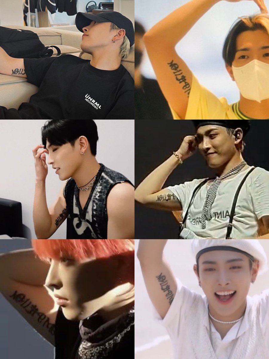 atinyteez009's tweet photo. Today I offer you hongjoong's NO 1 LIKE ME tattoo! https://t.co/qikaiF5n7q