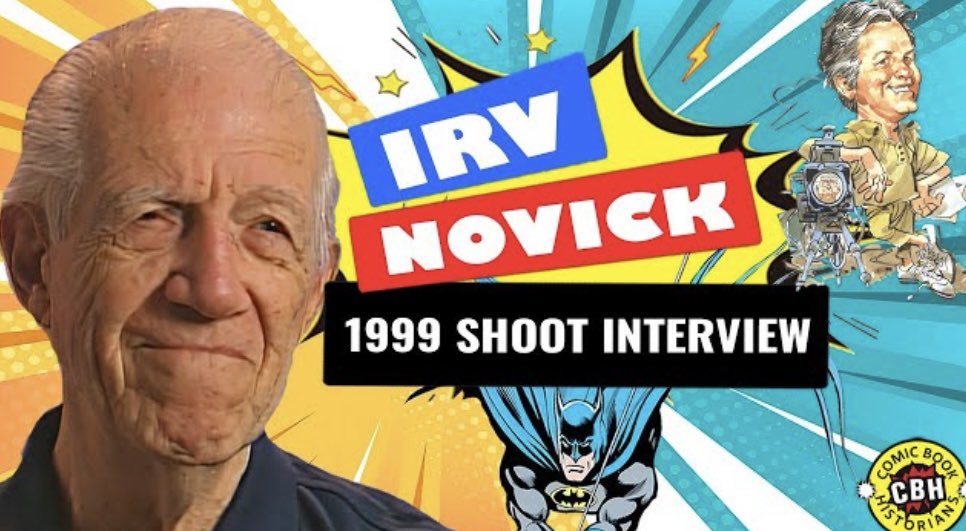 David Armstrong interviewed Golden, Silver and #BronzeAge great, #IrvNovick in 1999 about his entry into #comicbooks in the late 1930s, working for #HarryChesler and Charles Biro at #LevGleason, working at #MLJ (Archie), & #DCComics Click to watch at CBH: youtu.be/cz_R0UFAaok