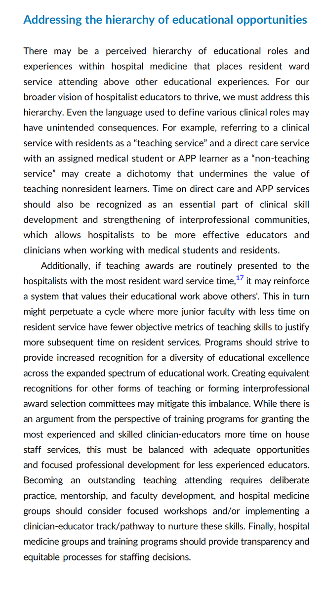 Which learners 'count'? @juliablumcaton et al reframe what it means to be educator in contemporary academic medicine 1⃣ Diagnostic assessor 2⃣ Content curator 3⃣ Technology adopter ♾ Clinician role model AND MORE‼️ @JHospMedicine #MedEd 🧑🏽‍🏫 rb.gy/62m2jh