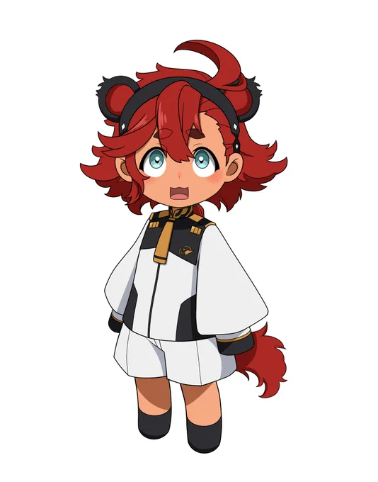 ロポリこんっぽいスレッタできた
たぬきパーツ差分も付けた 