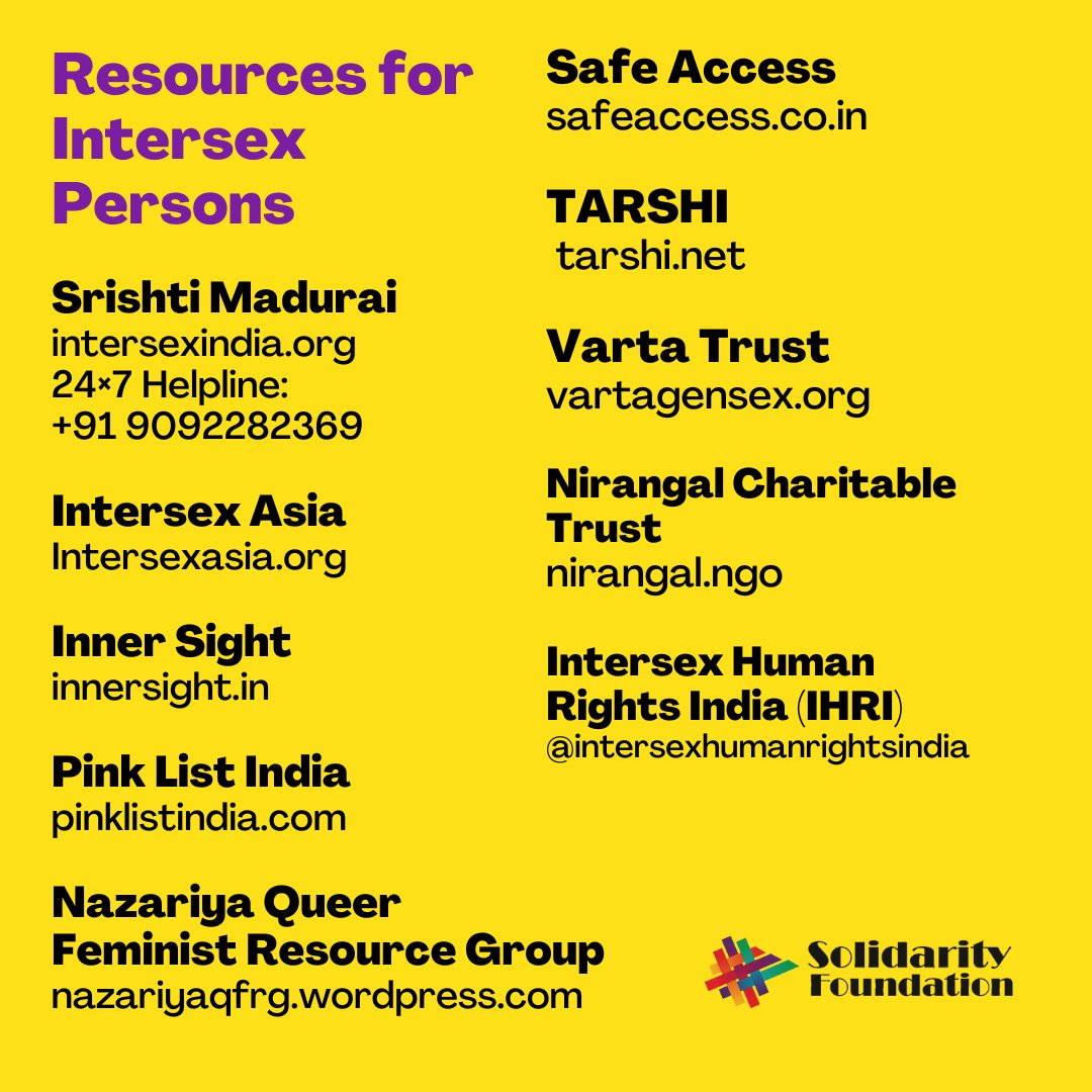 SolidarityFound's tweet photo. #IntersexAwarenessDay 
#Intersex persons face multiple forms of systemic violence - non-consensual surgeries, pathologisation, and invisibilisation of their multiple, everyday struggles. The autonomy of intersex people on their own bodies, lives and futures is constantly violated https://t.co/EMW5OUxKUL
