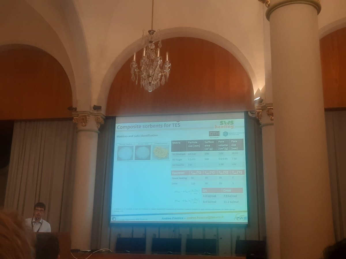 Today, <a href="/AndreaFrazzica/">Andrea Frazzica</a> presented at #IMPRES2022 conference, part of the activities performed in the framework of <a href="/SWSheating/">SWSheating</a> project "Experimental characterization of composite sorbents for thermal energy storage and desalination applications under variable boundary conditions"