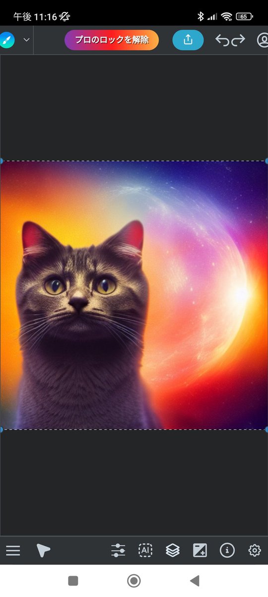RitaYayla's tweet photo. AI作画今日の宇宙ネコ
#sumopaint https://t.co/l8roZ6xVmY