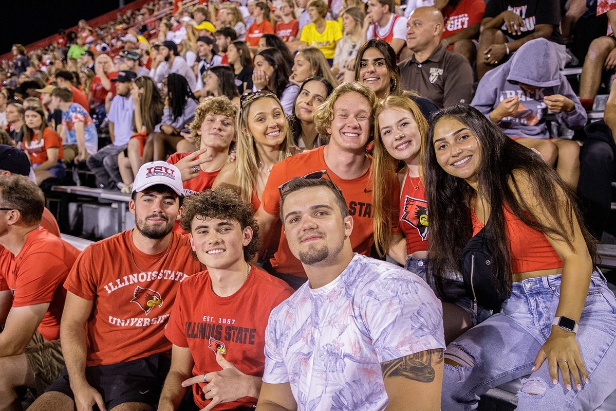 What's the best part about <a href="/RedbirdFB/">Illinois State Football</a> games? Seeing our Redbird's #BackTheBirds in the
stands! 'Birds take on Youngstown State tomorrow,
Hancock Stadium at 2 p.m.