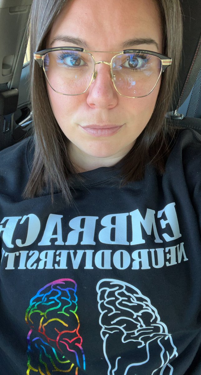Finally chilly enough to wear my favorite sweatshirt! Embrace Neurodiversity 🤍