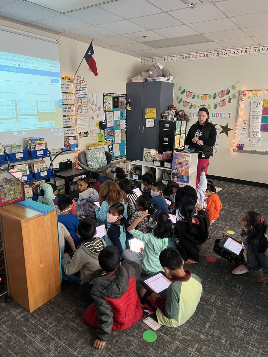 ashleysonkin's tweet image. It has been truly amazing to coach this fantastic first grade teacher @LearnWithLikes on @nearpod.  Today, we focused on collaborate boards and how to make positive comments! @TaylorElemTalk @FriscoISDTech