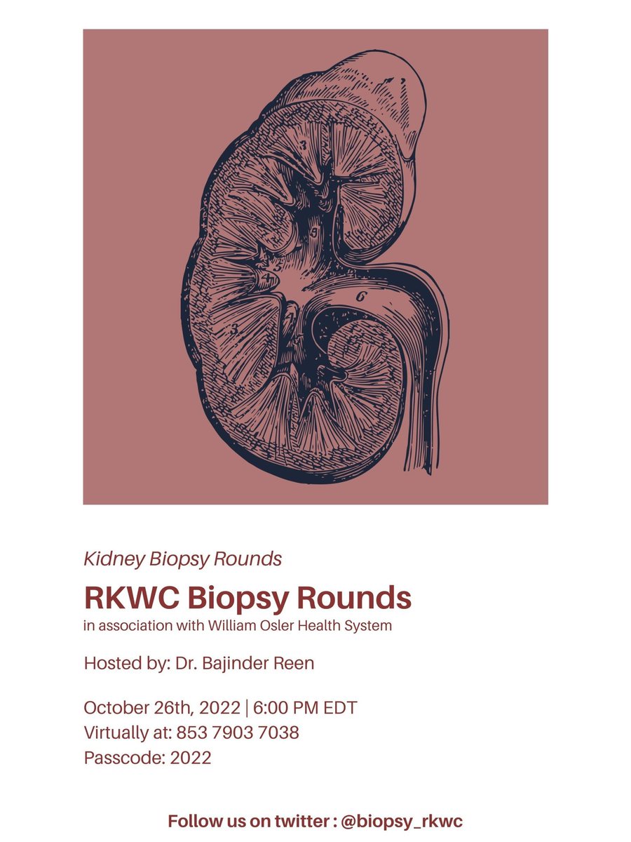 Biopsy_RKWC's tweet photo. Reminder to join us this evening at 6pm EDT for a very interesting case. https://t.co/BYKOInW6yW