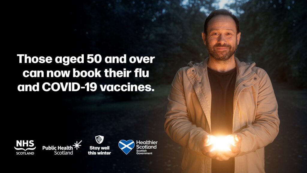 The vaccines are the most effective way to protect from COVID-19 and flu this winter 🤧

Appointments can be booked online via NHS Inform ▶️ ow.ly/NCoR50LlhTG or through the national helpline on 0800 030 8013.

Read more here 👉 ow.ly/kvwR50LlhTF

#WinterVaccines