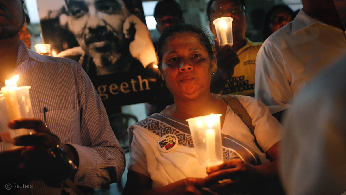 #SriLanka: 12yrs after disappearance of journalist Prageeth Ekneligoda for his political criticism of the civil war, his wife’s search for truth & justice continues. UN Committee on #EnforcedDisappearance urges gov't to meet intl obligations & end impunity:ow.ly/lej850LljPp