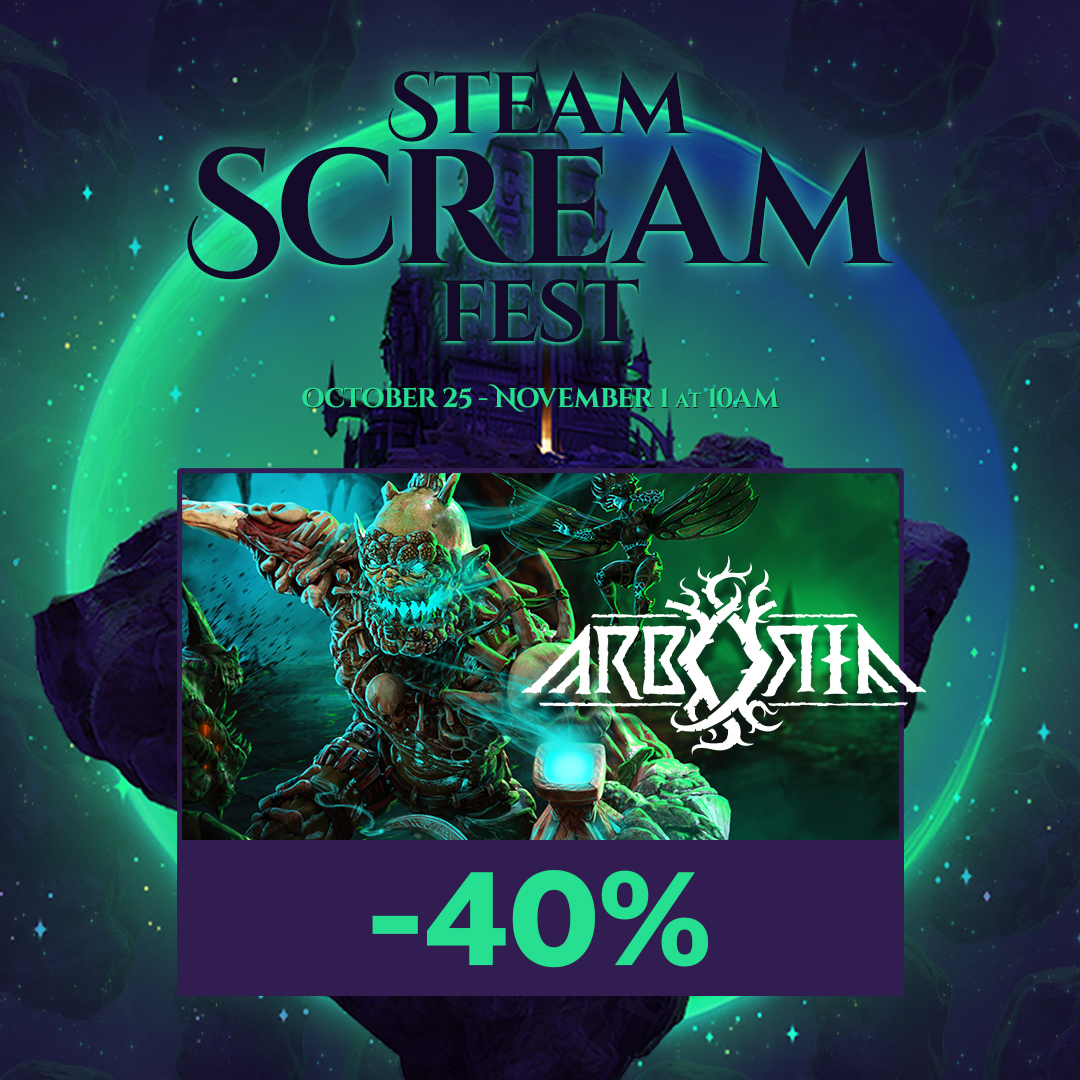 Yotunz! Arboria is now 40% off on #SteamScreamFest. Take advantage of the deal before November 7 and run through the gritty dungeons of Durnar to heal the Father Tree ☠️

#IndieGame #GameDev #Steam #Gaming