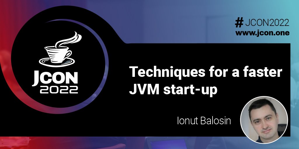 jcon_conference's tweet image. Check out @ionutbalosin´s #JCON2022 video: Techniques for a faster JVM start-up
He discusses a few techniques about how to improve the #JVM start-up time for any application running on the JVM, independent of the programming language. #JavaCloudNative
youtube.com/watch?v=Iit5LU…