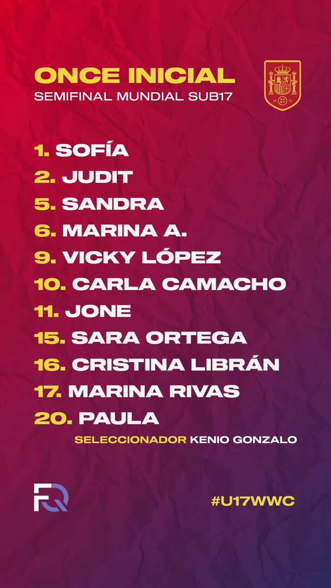 FootballQueens_'s tweet photo. Hoy juega españa en @Gol #U17WWC https://t.co/E7ELvhx1qx