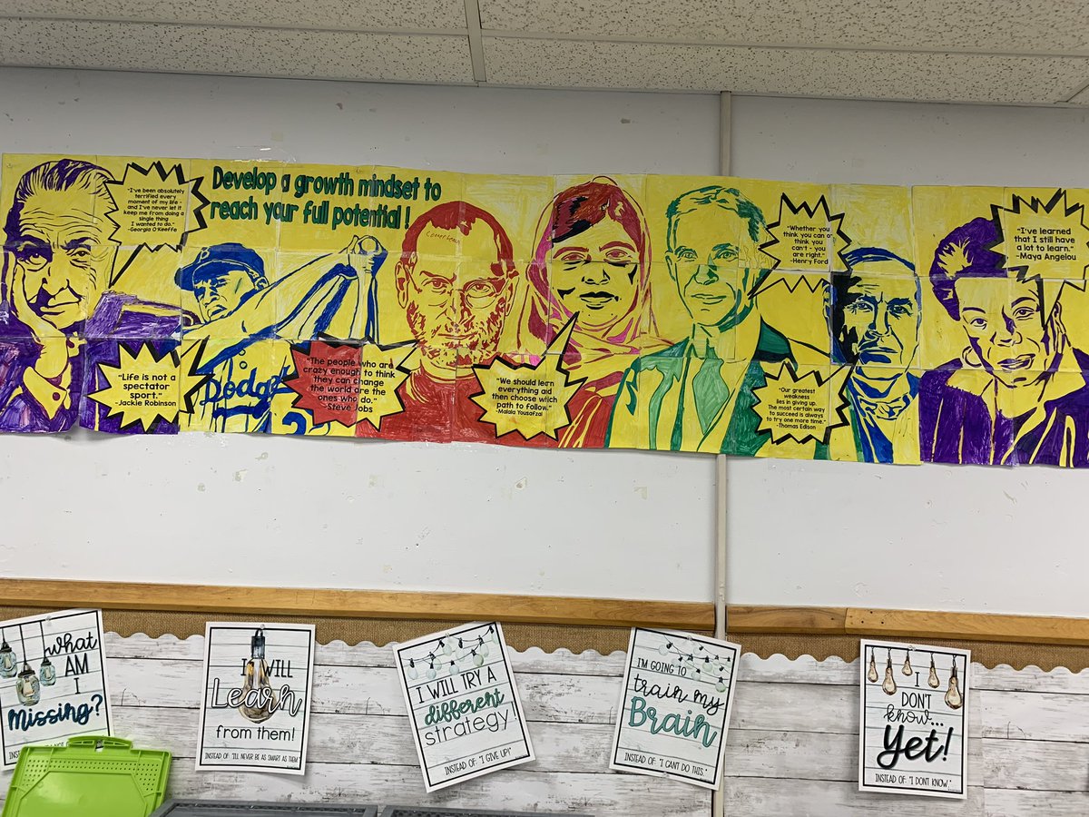 Yermo_Eagles's tweet photo. Mrs. Glover’s Middle school RTI classes enjoyed learning about growth mindset and creating this inspirational mural. #avideagles #TheSilverValleyWay #growthmindset https://t.co/G3mdh5XbjY