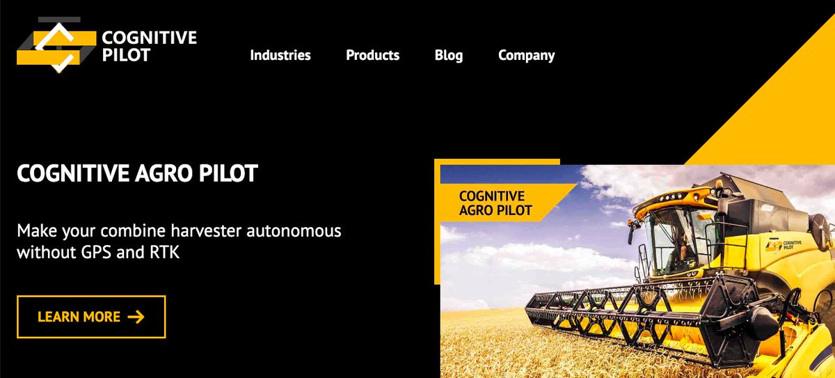 Tractors and harvesters have become "smarter" thanks to Skolkovo resident 🚜

Cognitive Pilot has equipped agricultural machinery with AI, computer vision, and... vestibular apparatus. It evaluates the vehicle's position, acceleration, and direction of travel.