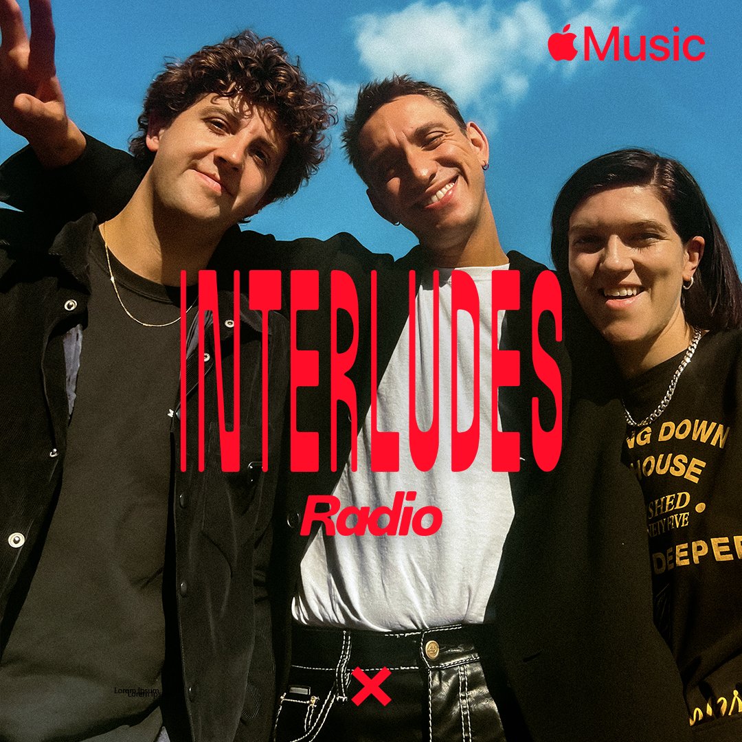 Our new episode of Interludes Radio is out tomorrow 📻 This time it’s all 3 of us, listen in from 2-3pm BST/ 6-7am PST on @AppleMusic radio 1.