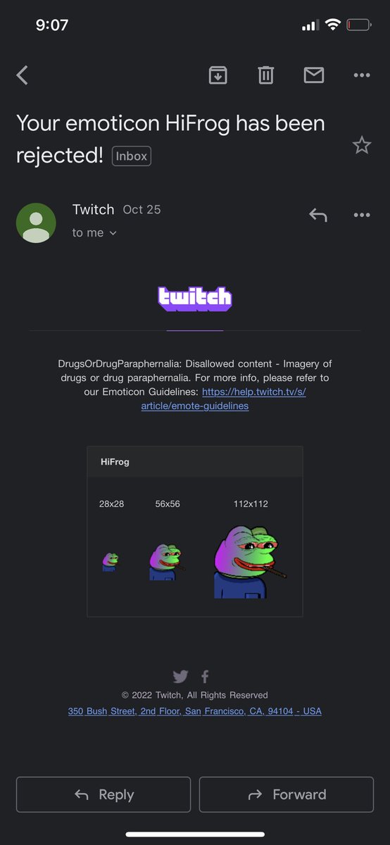 PettyTheft12's tweet photo. Not cool twitch :( https://t.co/8410o3HpuD