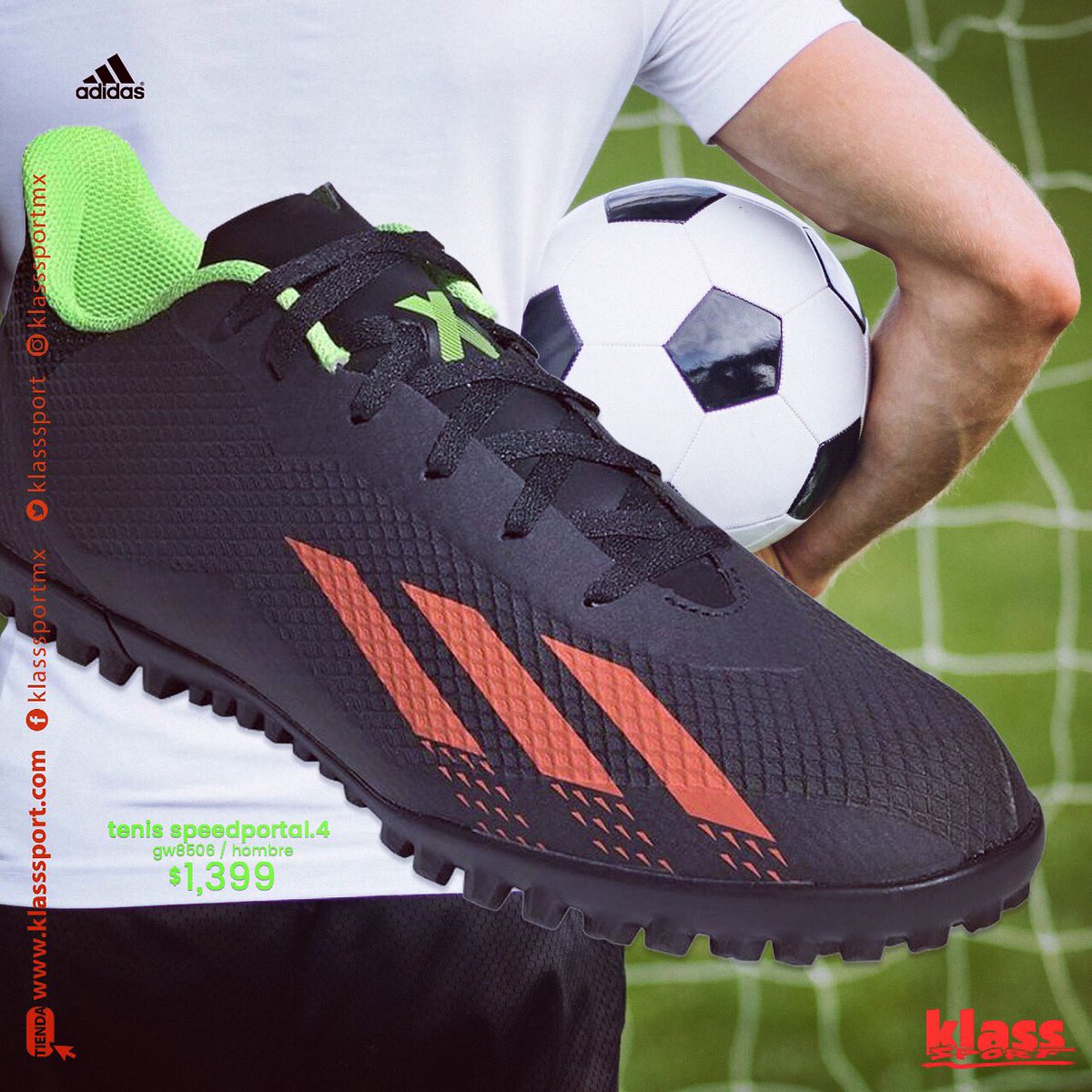 KlassSport's tweet photo. juega a la velocidad de tus pensamientos & toca con súper precisión 👟⚽️🌟 #adidas #x #speedportal #turf #futbol #soccer #sport #felizdia #octubrerosa 🎀
⏰🏆11.45am #championsleague
📲compra online: https://t.co/u2aAU9ZDXS
💬833 2433930 https://t.co/wICGSLSzn4