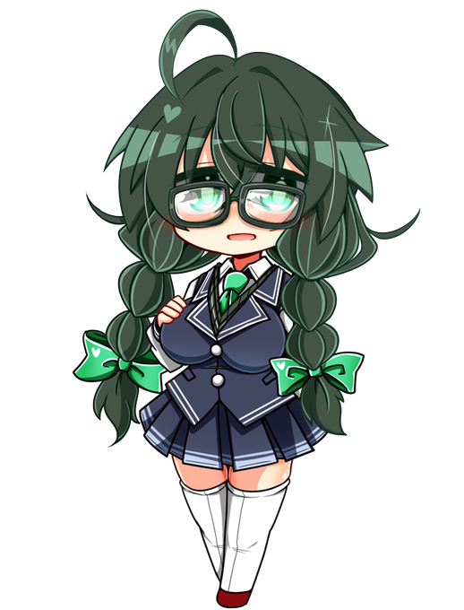 #花隈千冬 生放送見てる時にうれしくて描いた千冬ちゃんの立ち絵プロトタイプ置いておくね 