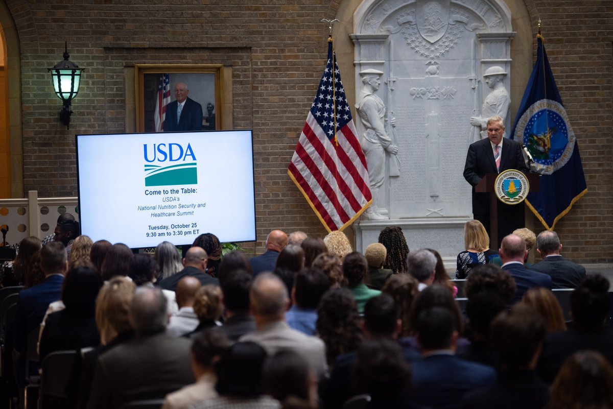 Yesterday, @USDA hosted the national Nutrition Security and Healthcare Summit. It was a great event, and I was energized to see the momentum from the @WhiteHouse Conference on Hunger, Nutrition, and Health continues.