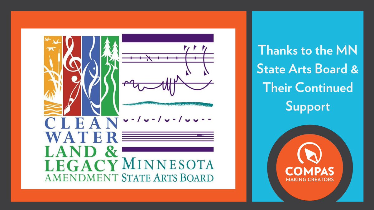 COMPAS_MN's tweet photo. THANKS #MNstateartsboard for your continued support in funding COMPAS art experiences in 2023. We look forward to serving Greater MN and bringing creative experiences into many Minnesotan's lives. @180DegreesMN #cerenityseniorcare #makingcreators #nonprofitarts @SpringboardArts https://t.co/j0CLEyDGF4