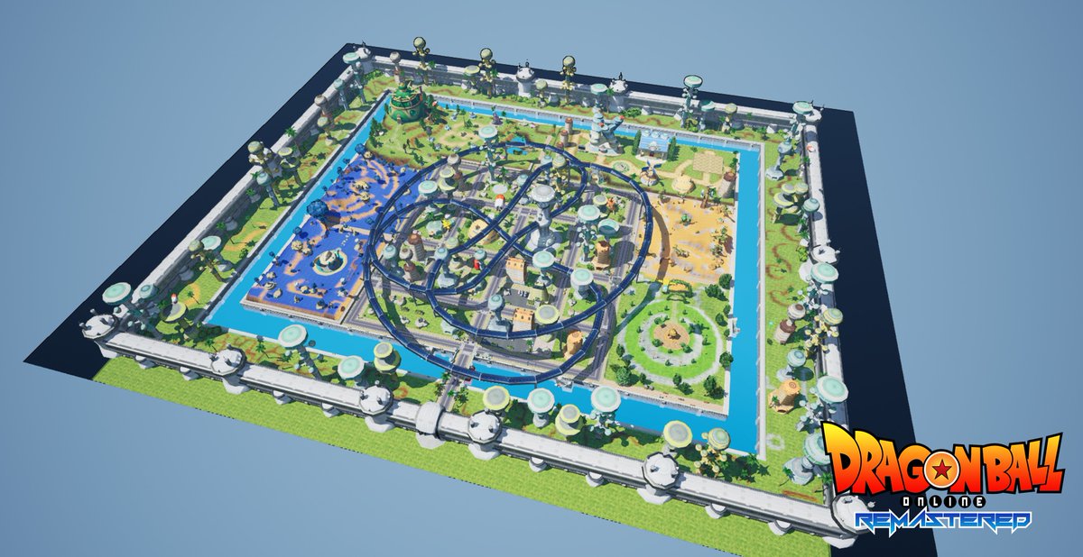 DBOURDev's tweet photo. West City has been coming along nicely. Even has some water there. Much like main world, all of our areas have the correct heightmapping/textures as the original. https://t.co/g0wudsToKC