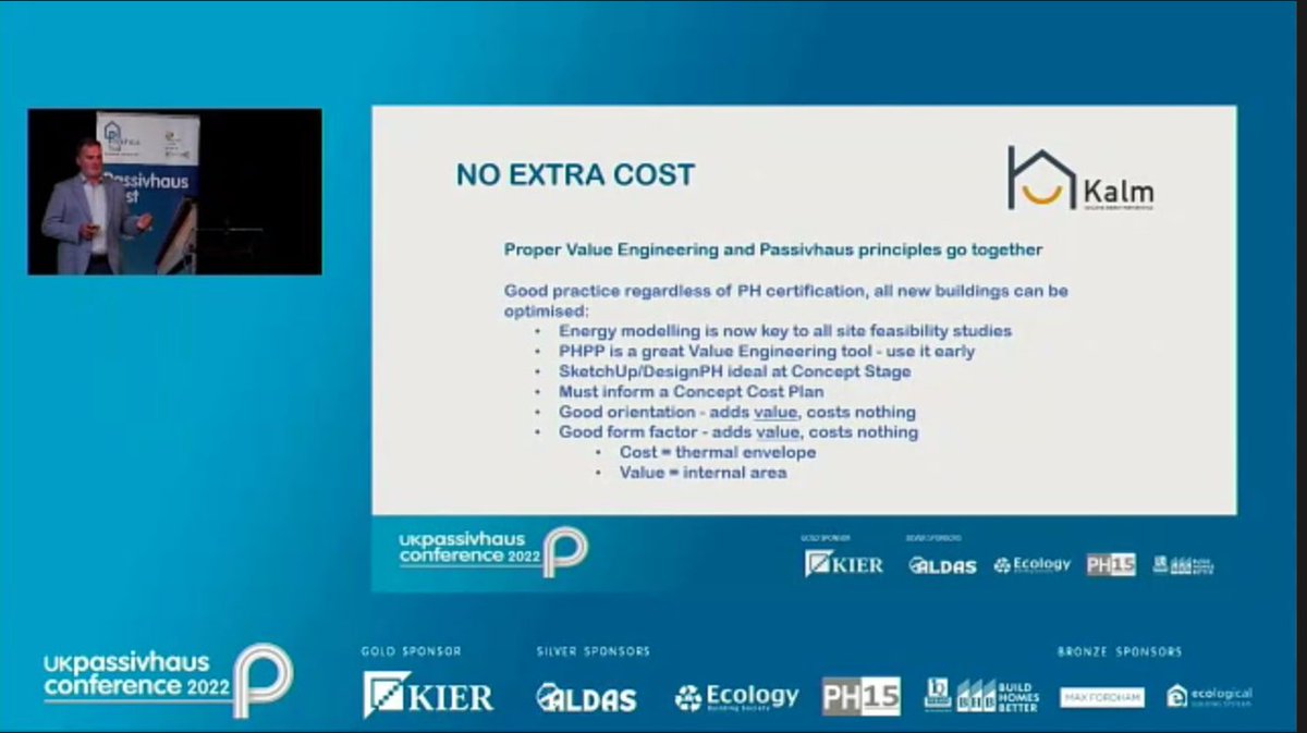 PassivhausTrust's tweet photo. Getting to grips with keeping construction costs down & delivering cost-effective #Passivhaus at today's #UKPHC22. Thanks to collective wisdom of the panel for #passivehouse myth-busting + pragmatic solutions.
@fgouldconnect @SarahEllenPrice @EmmaOsmun Kalm Consulting Services. https://t.co/aDCYo7d6zy